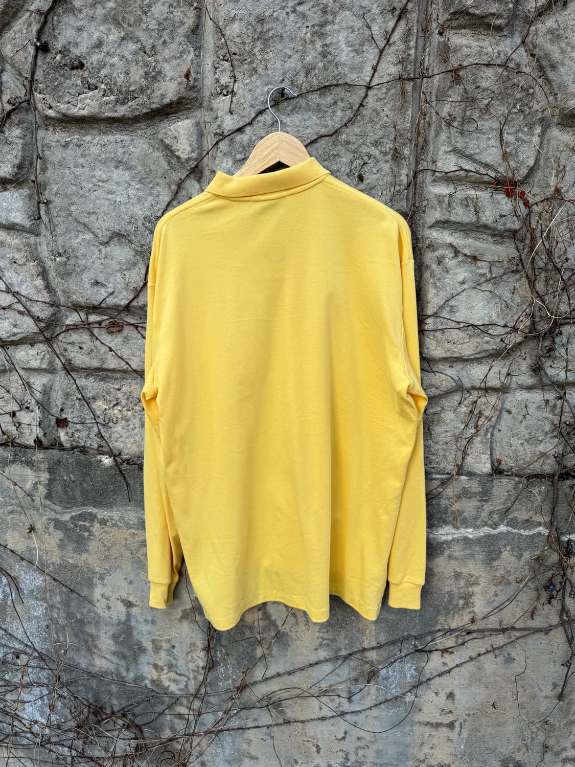 빈티지 폴로 랄프로렌 카라 티셔츠 옐로우 데드스탁 상품이미지2