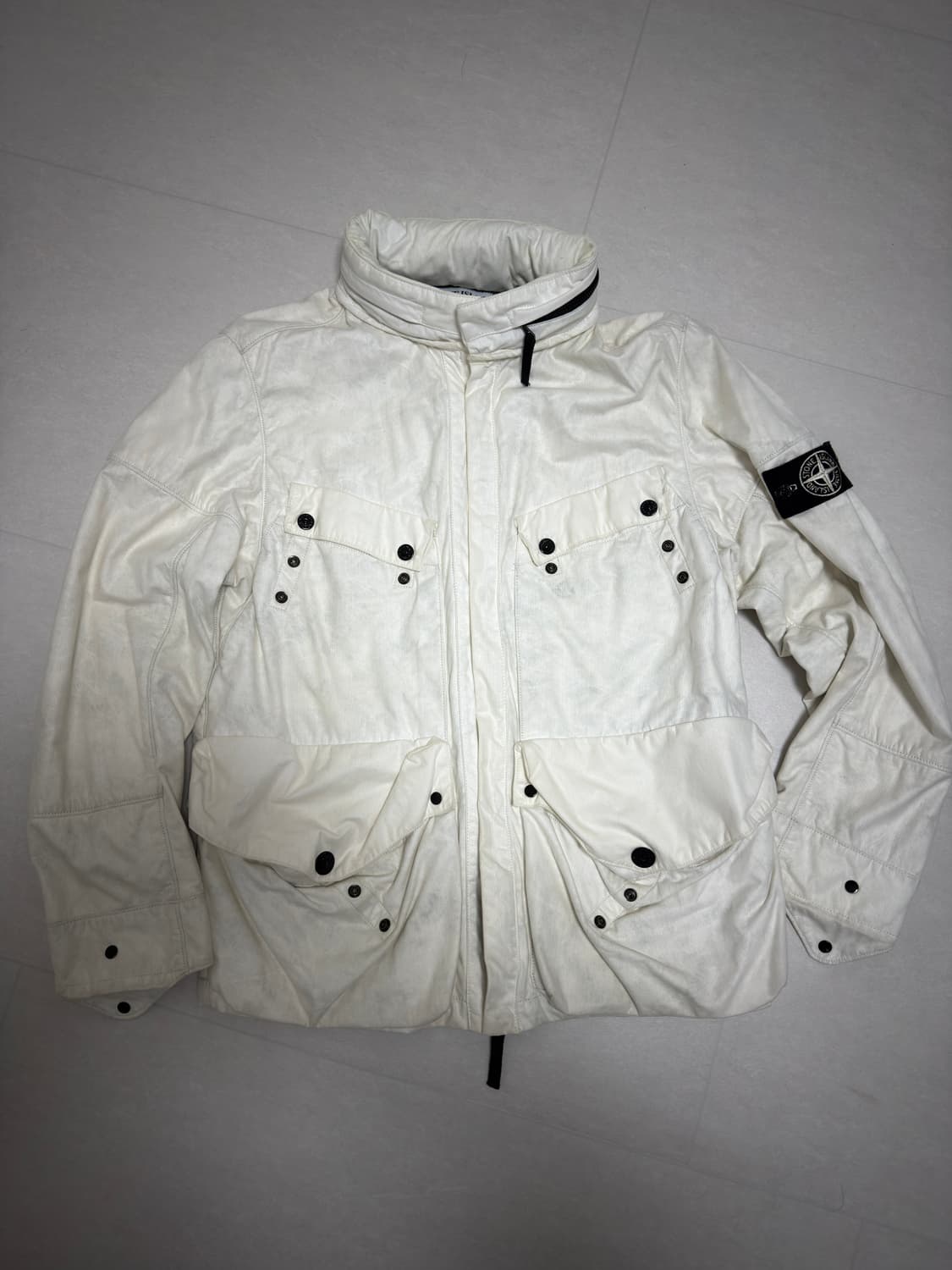 [초레어,L] 00‘s 스톤아일랜드 아카이브 Tyvek 화이트 자켓 상품이미지2