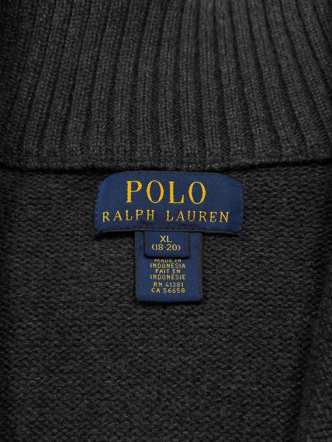 폴로 그레이 니트 집업 상품이미지6