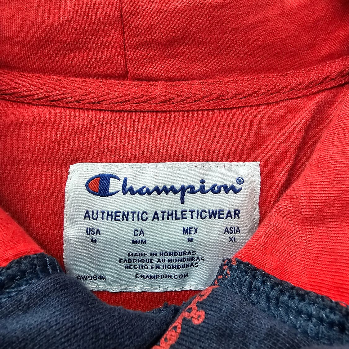 챔피온 로고 네이비 후드티셔츠 기모 상품이미지8