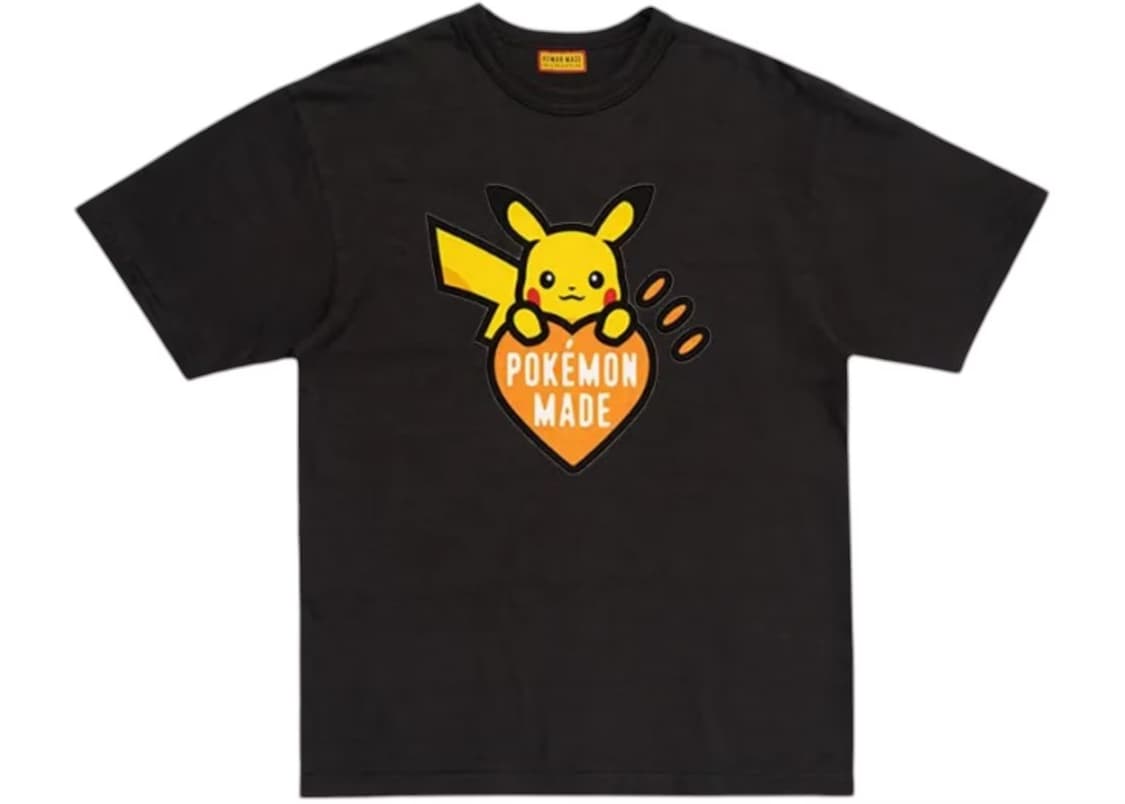 2XL] 휴먼 메이드 x 포켓몬 그래픽 티셔츠 블랙 오렌지 시부야한정 상품이미지2
