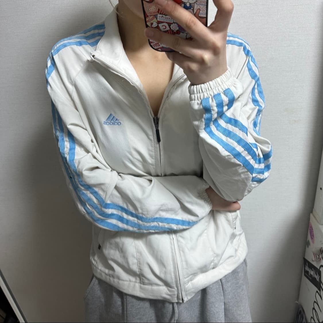 아디다스 흰하 바람막이 대장 상품이미지1