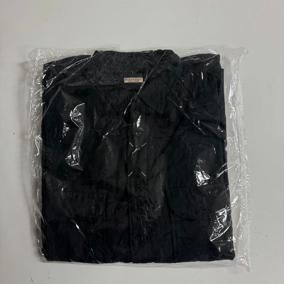 캐피탈 마르지엘라 리넨 클립 셔츠 블랙 3 상품이미지2