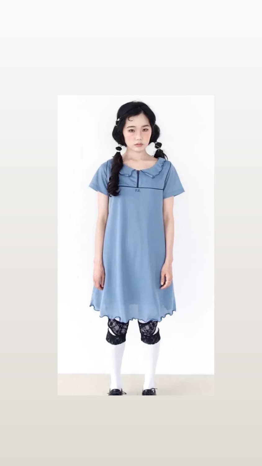 샵페어리 베이비돌 매쉬 원피스 (blue) 상품이미지2