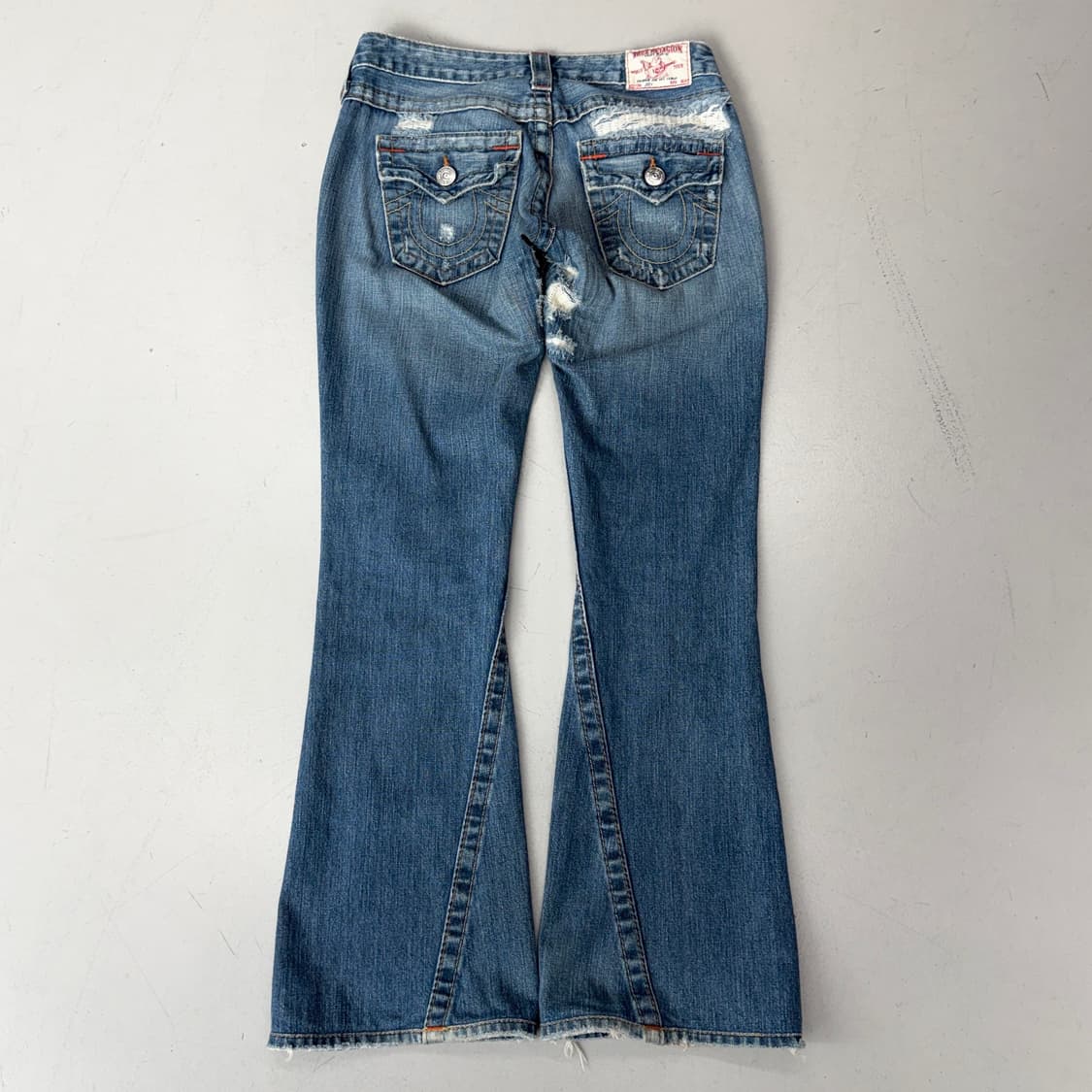 트루릴리전 Y2K 조이 부츠컷 디스트레스드 데님팬츠 상품이미지3
