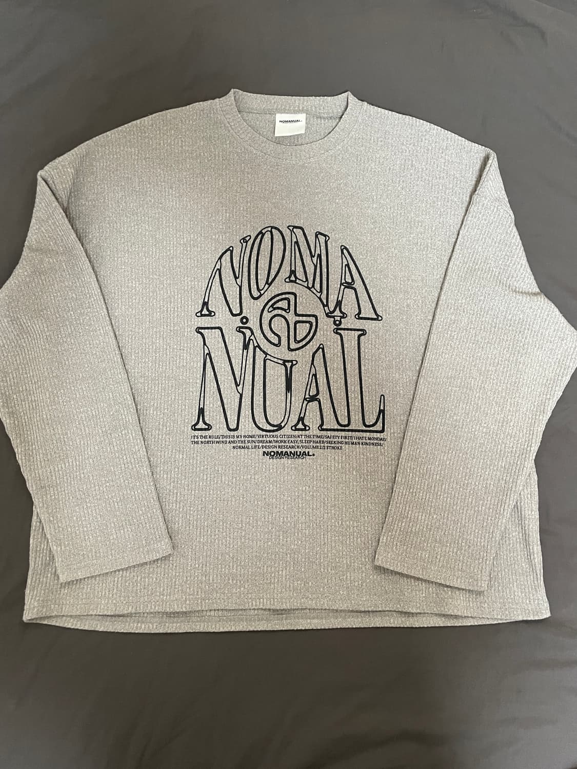 노매뉴얼 와플 롱슬리브 L 상품이미지1