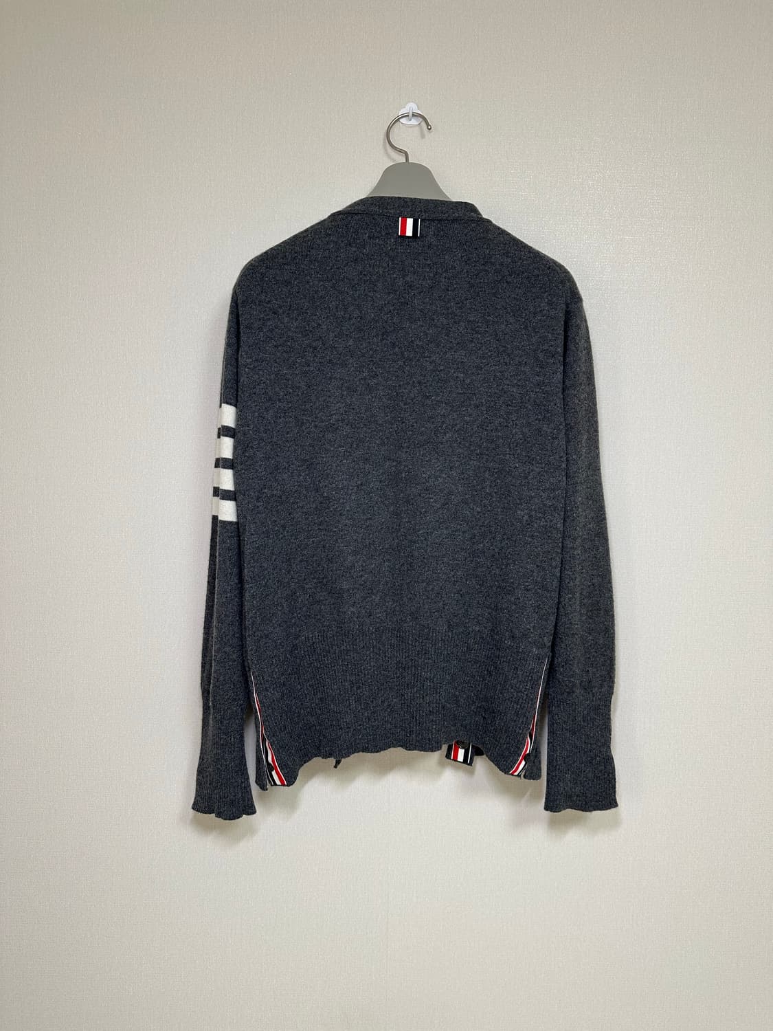 [3size] 톰브라운 캐시미어 가디건 그레이 상품이미지2