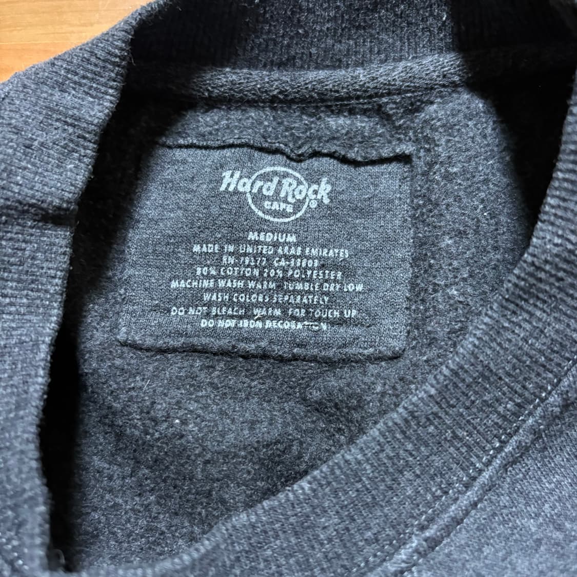 하드락카페 뉴욕 차콜 맨투맨 상품이미지3