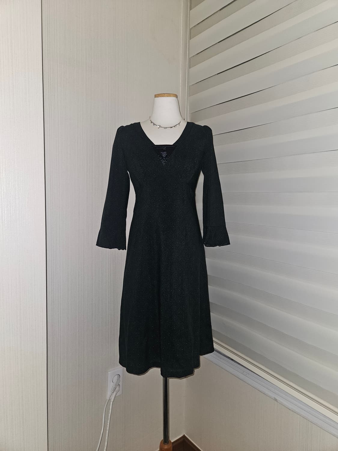 almond*oil 그린 로즈가든 드레스 상품이미지1