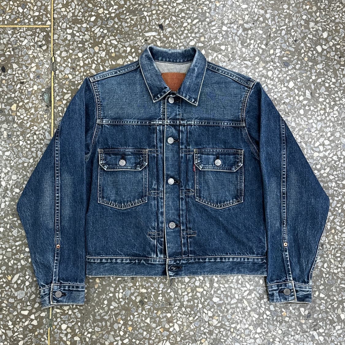 90s JPN LVC 71507 셀비지 데님 트러커 자켓 2세대 38 상품이미지1