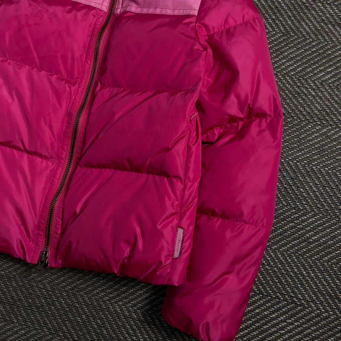 코치 우먼스 다운 푸퍼 크롭 패딩 핑크 o 4487 상품이미지2