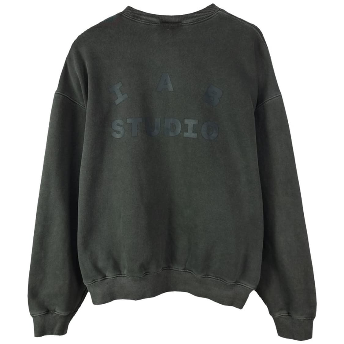 [아이앱 스튜디오] 피그먼트 워시드 오버사이즈 맨투맨 챠콜 P01347 상품이미지3