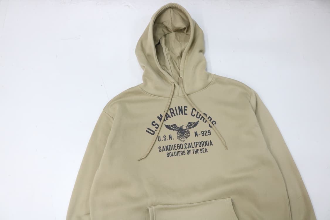 BARCEDOS 바르세도스 미해병 밀리터리 베이지 후드  상품이미지3