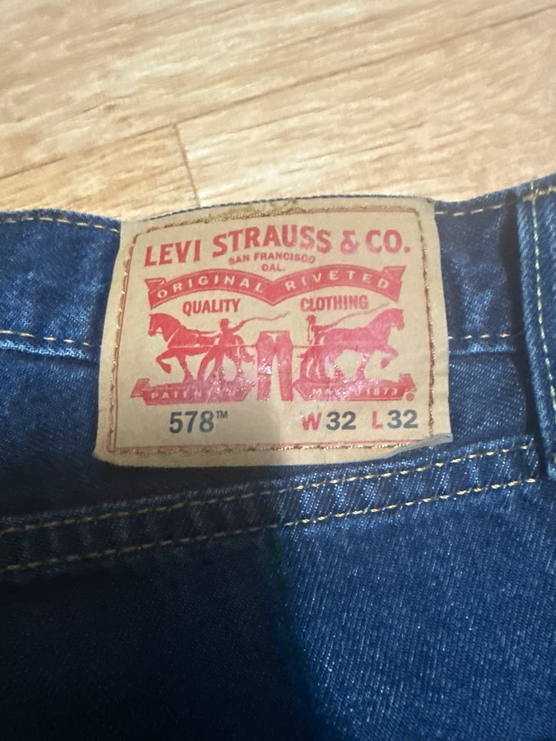 리바이스 578 baggy fit 인디고 32 상품이미지5