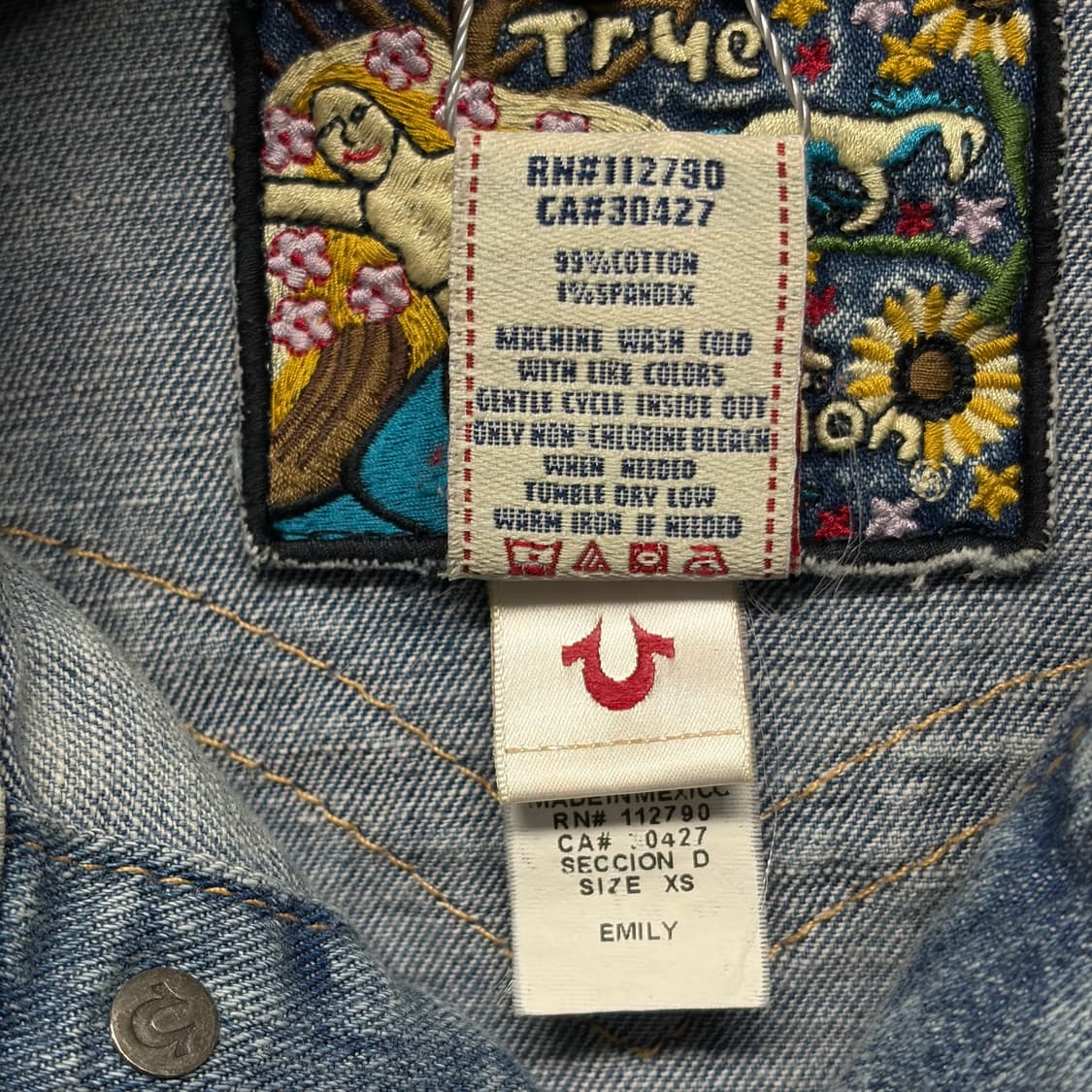 트루릴리젼 크롭 청자켓 상품이미지7