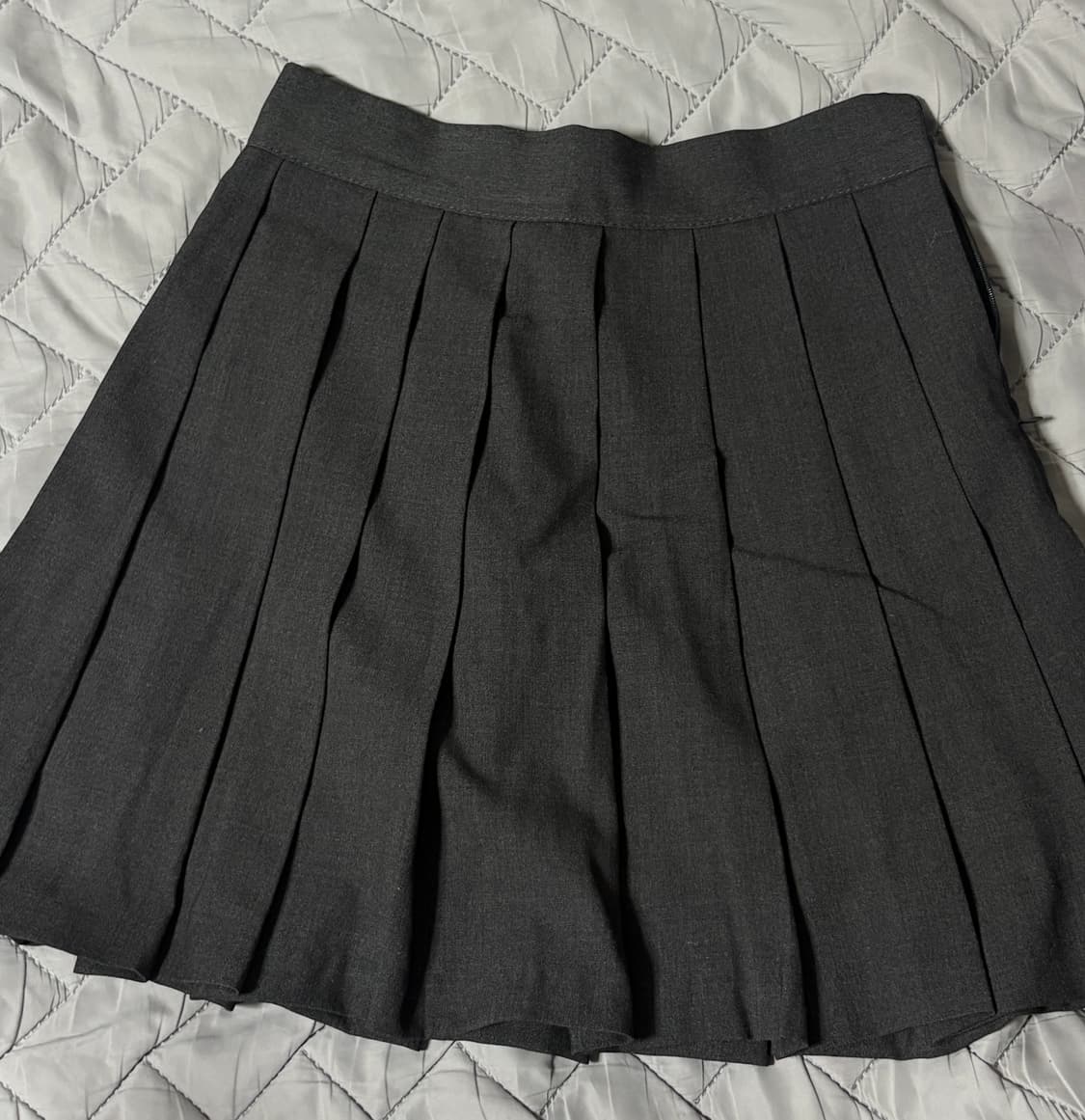 블랙업 메이드 도미닉 플리츠 스커트 (차콜 색상, xs) 상품이미지3