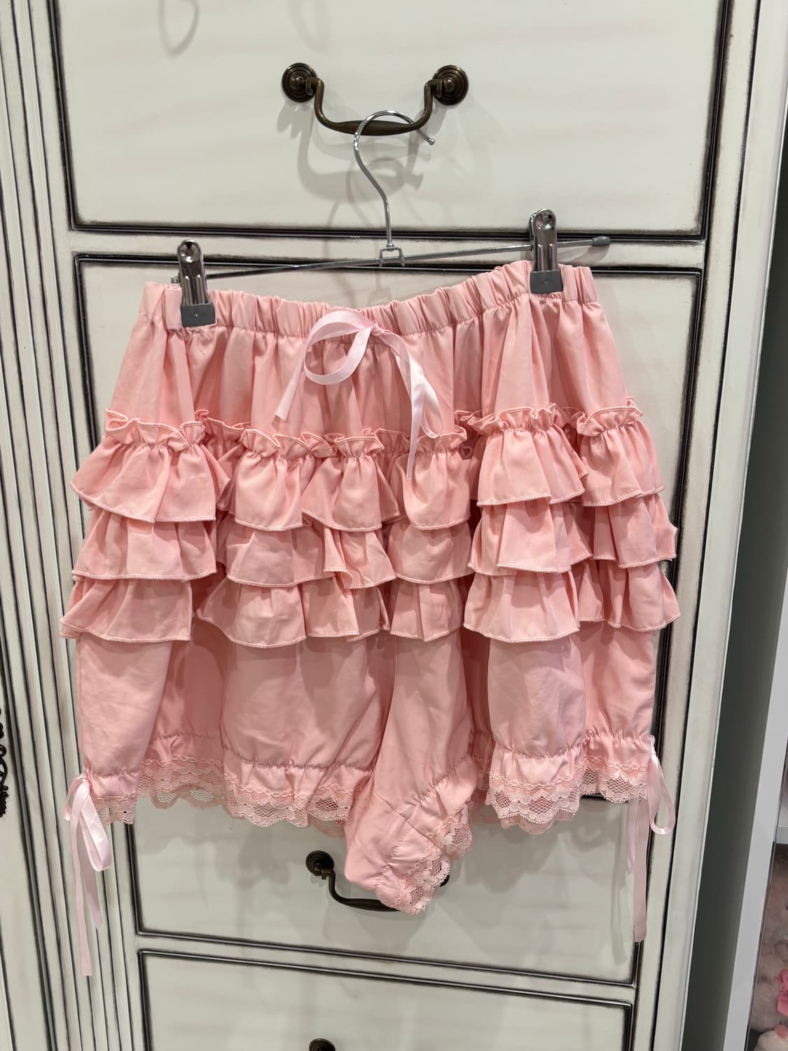 로리타 히메갸루 핑크 레이스 펌킨 팬츠 큐롯 상품이미지1