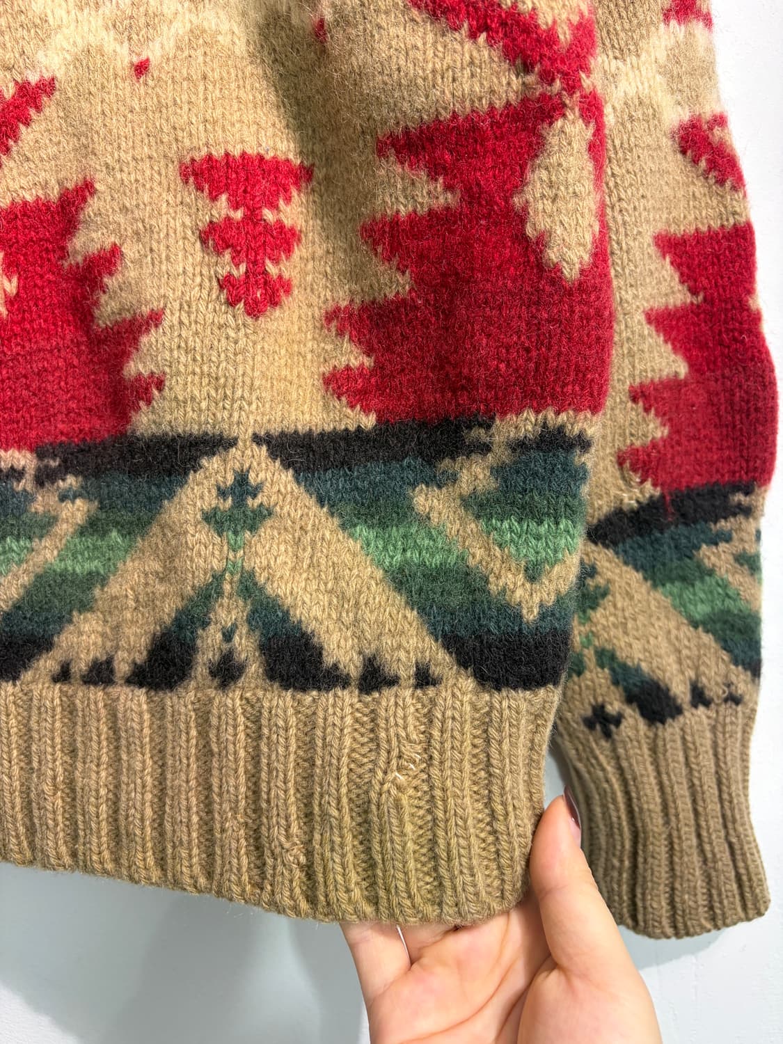 [L] Polo 폴로 나바호 wool 100% 핸드니트  상품이미지10