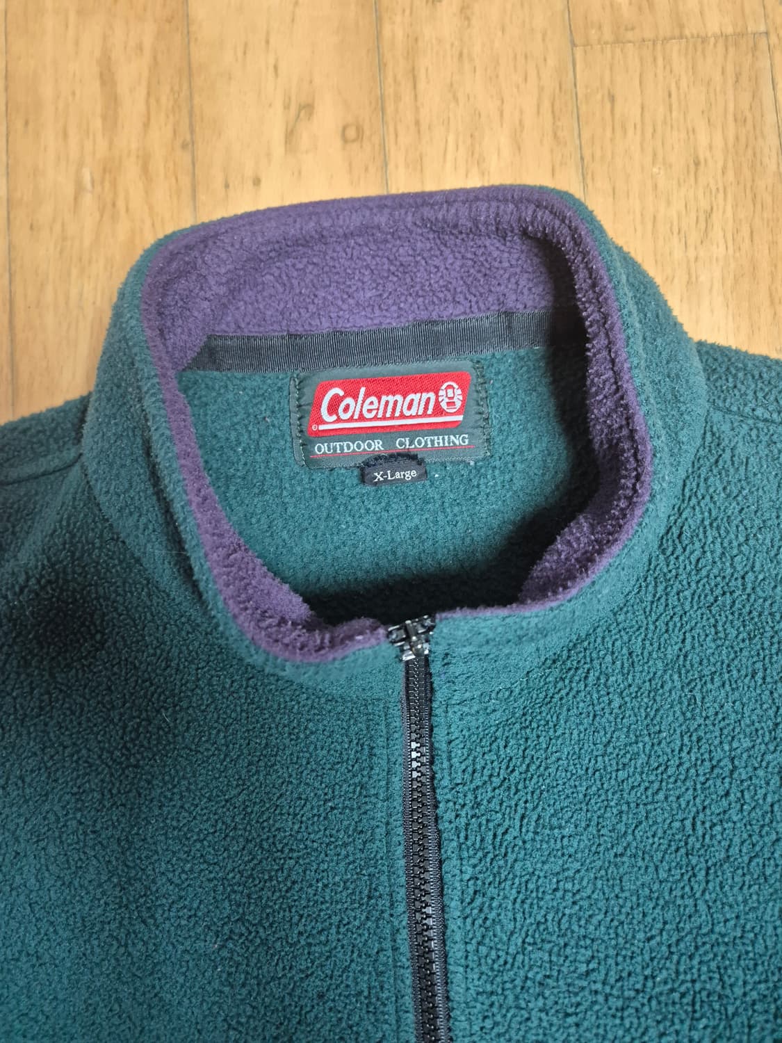 콜맨 후리스 집업 자켓 그린 xl  상품이미지2