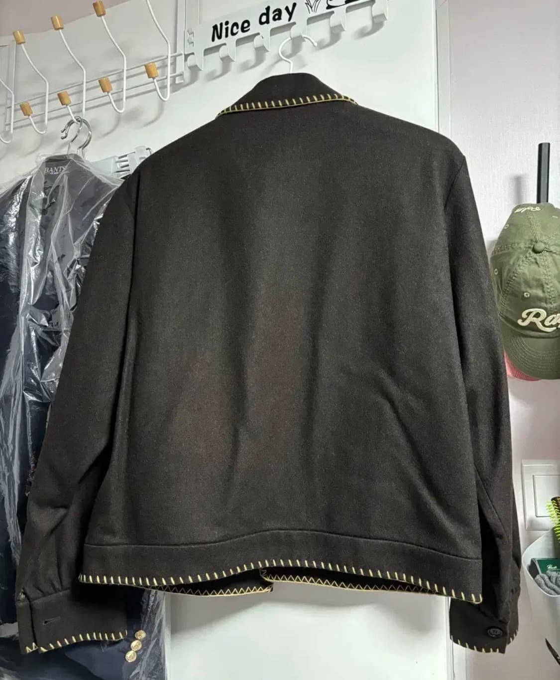 L) 암피스트 웨스턴 울 자켓 브라운 상품이미지3