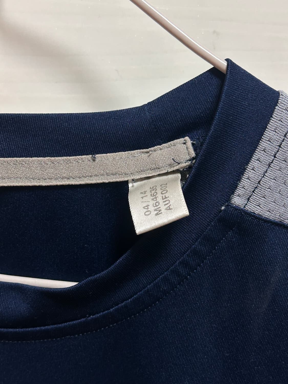 아디다스 네이비/회색 기능성 반팔 티셔츠 XL 상품이미지2