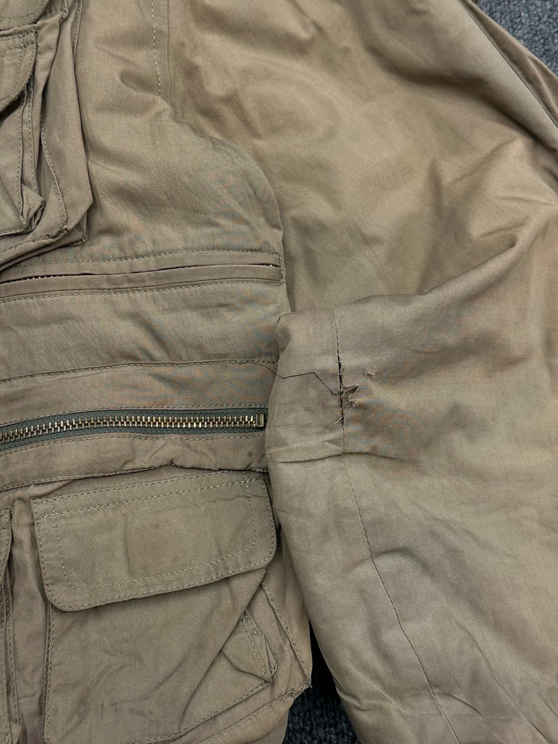 M)Stanbury 빈티지 베이지 유틸리티 필드자켓 상품이미지4