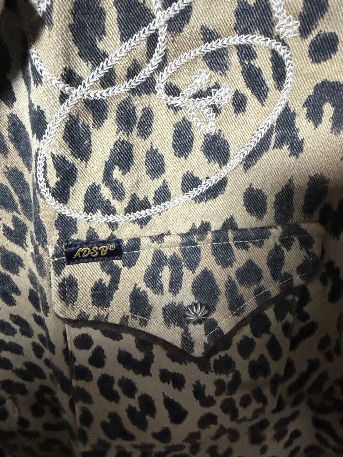 앤더슨벨 레오파드 반팔셔츠 XL 상품이미지4