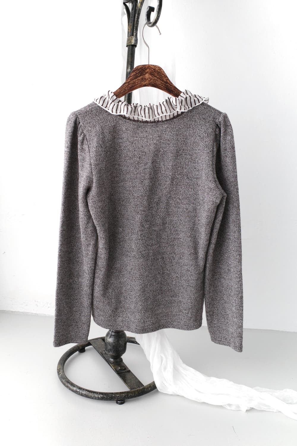 stripe frill layered long sleeve 상품이미지4