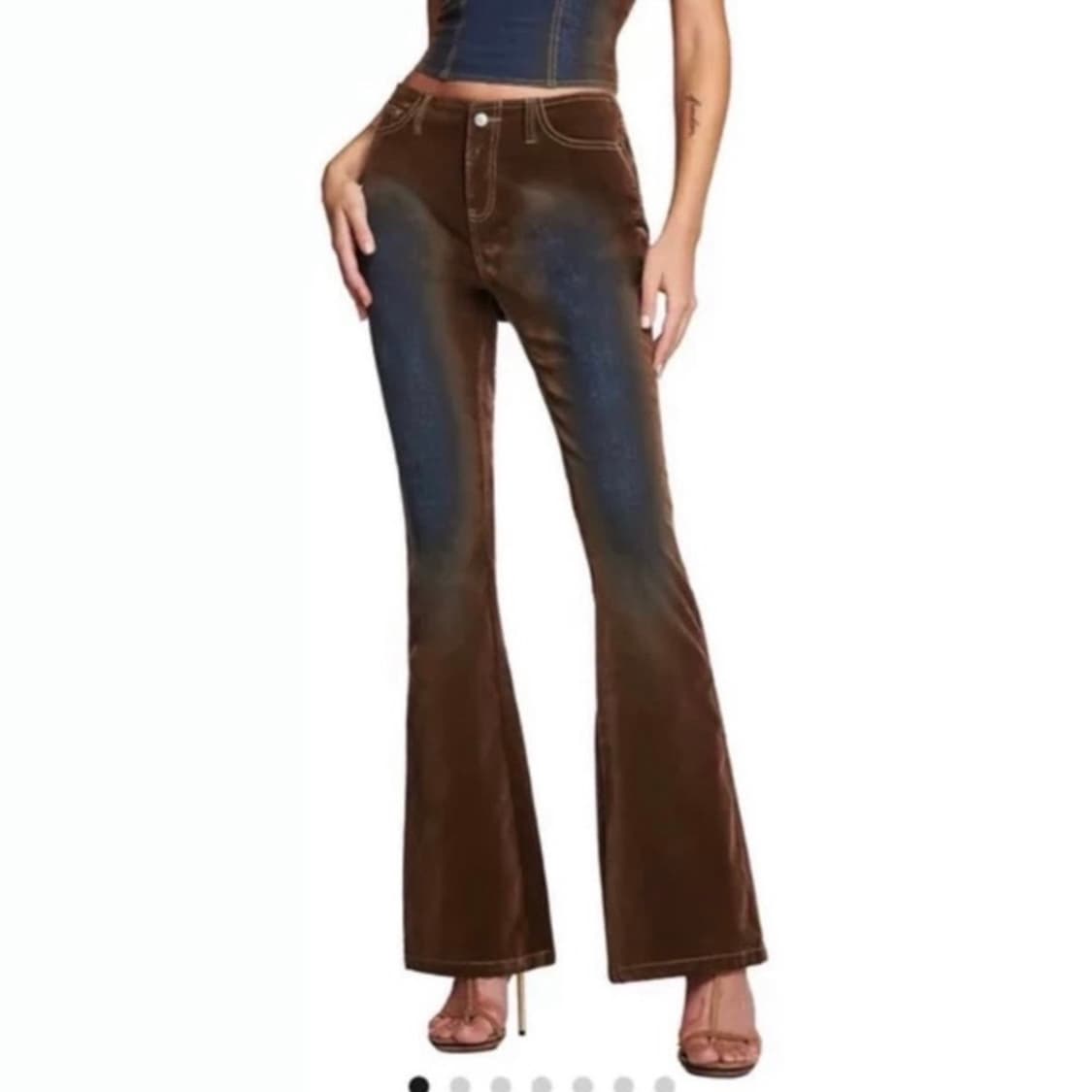 [새제품] 아이엠지아 로우라이즈 플래어 부츠컷 팬츠 상품이미지1