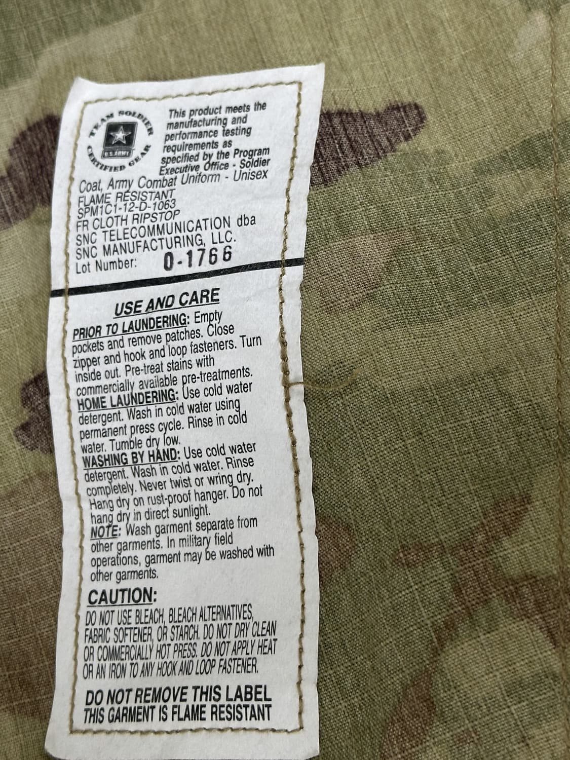 미군 OCP 멀티캠 전투복 상의 (L/XL) (XL) 상품이미지7