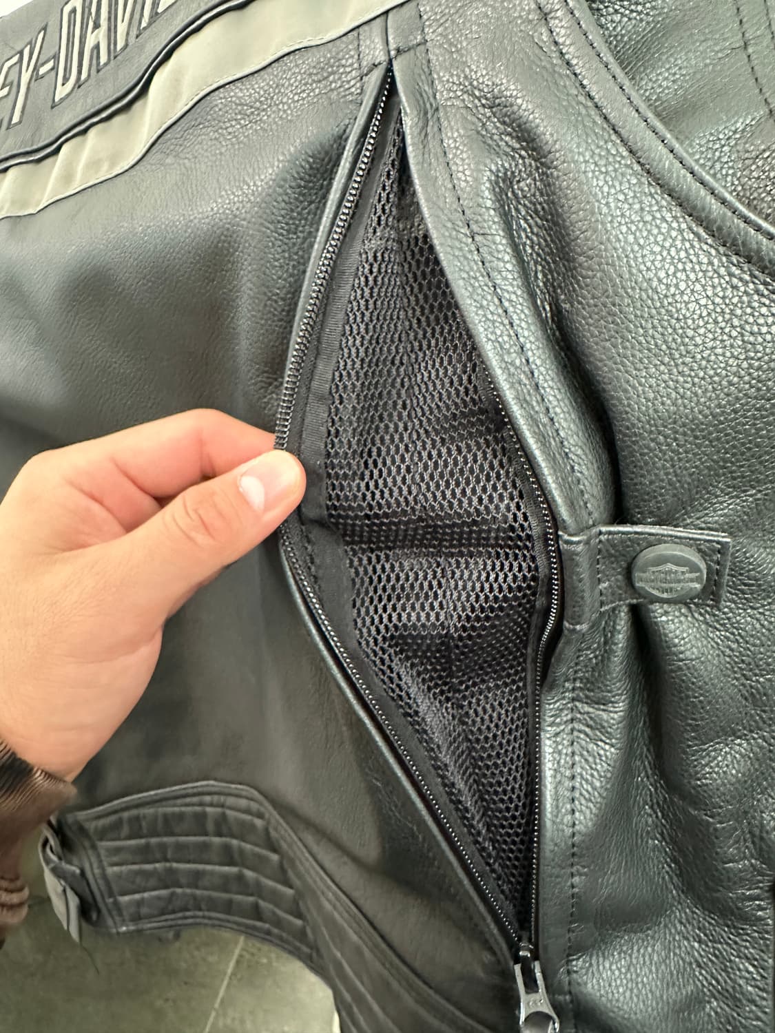 Harley-Davidson Reflective Skull Leather 상품이미지10