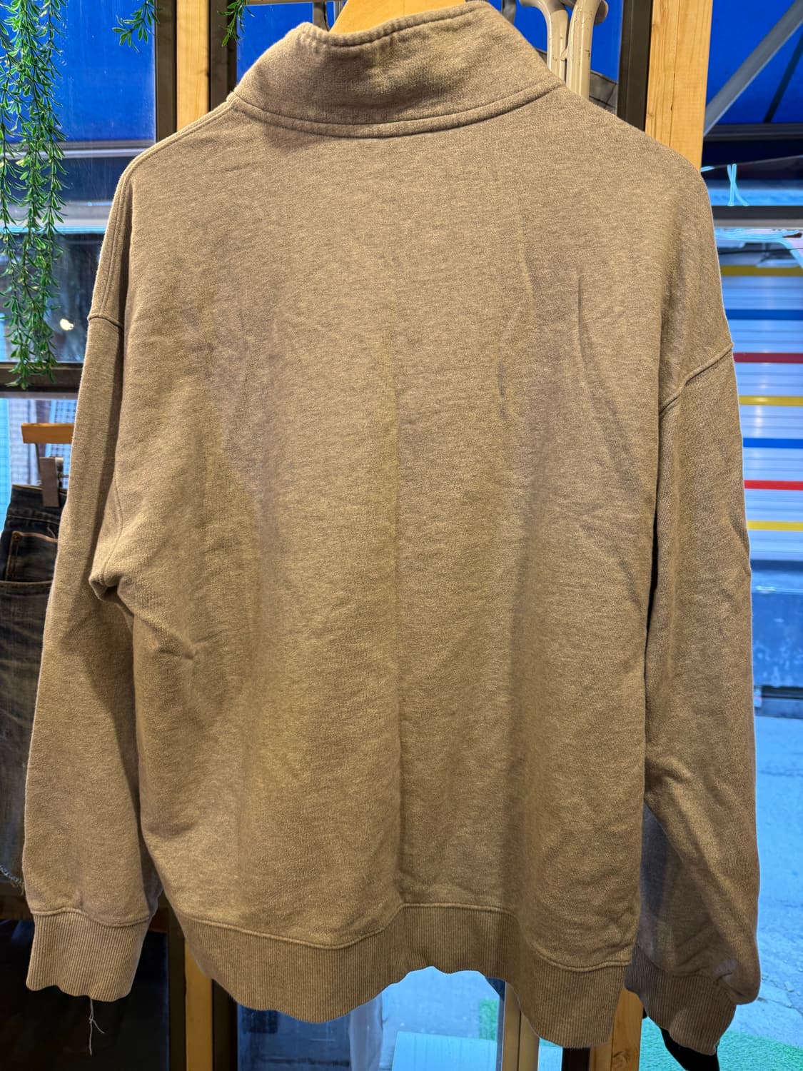 휠라 그레이 반집업 맨투맨 상품이미지4