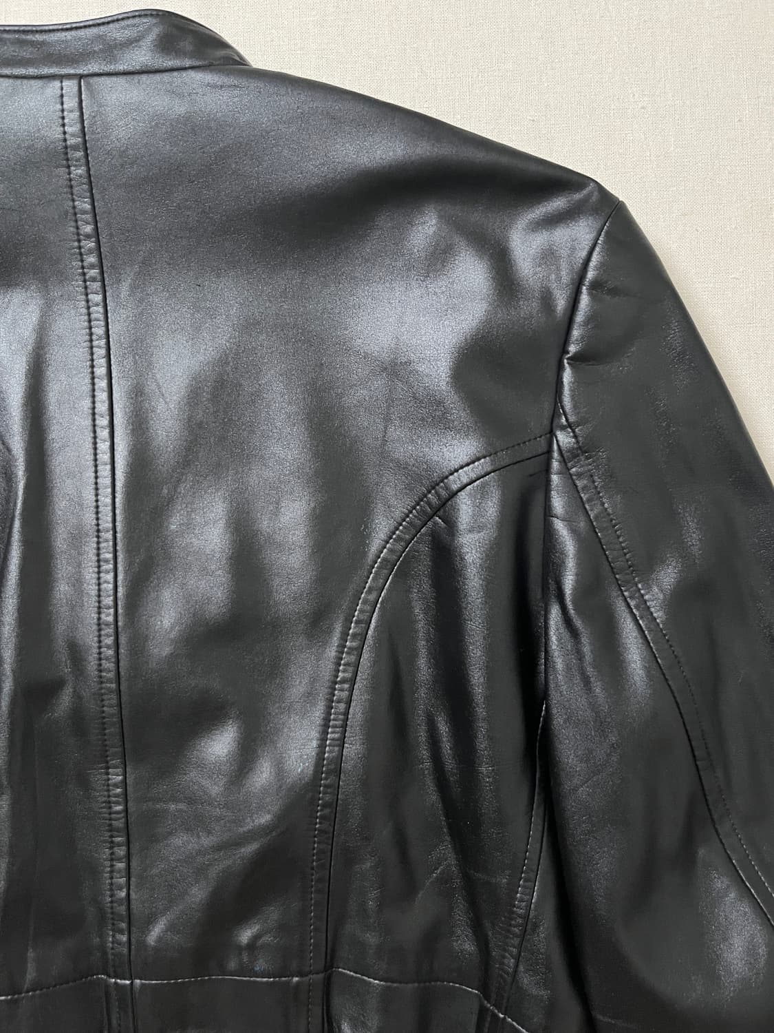 90s 꼼데가르송 레더 더블 크롭 자켓 comme des garcons 상품이미지7