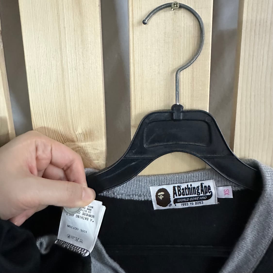 (XS) 베이프 블랙 니트 가디건 상품이미지5