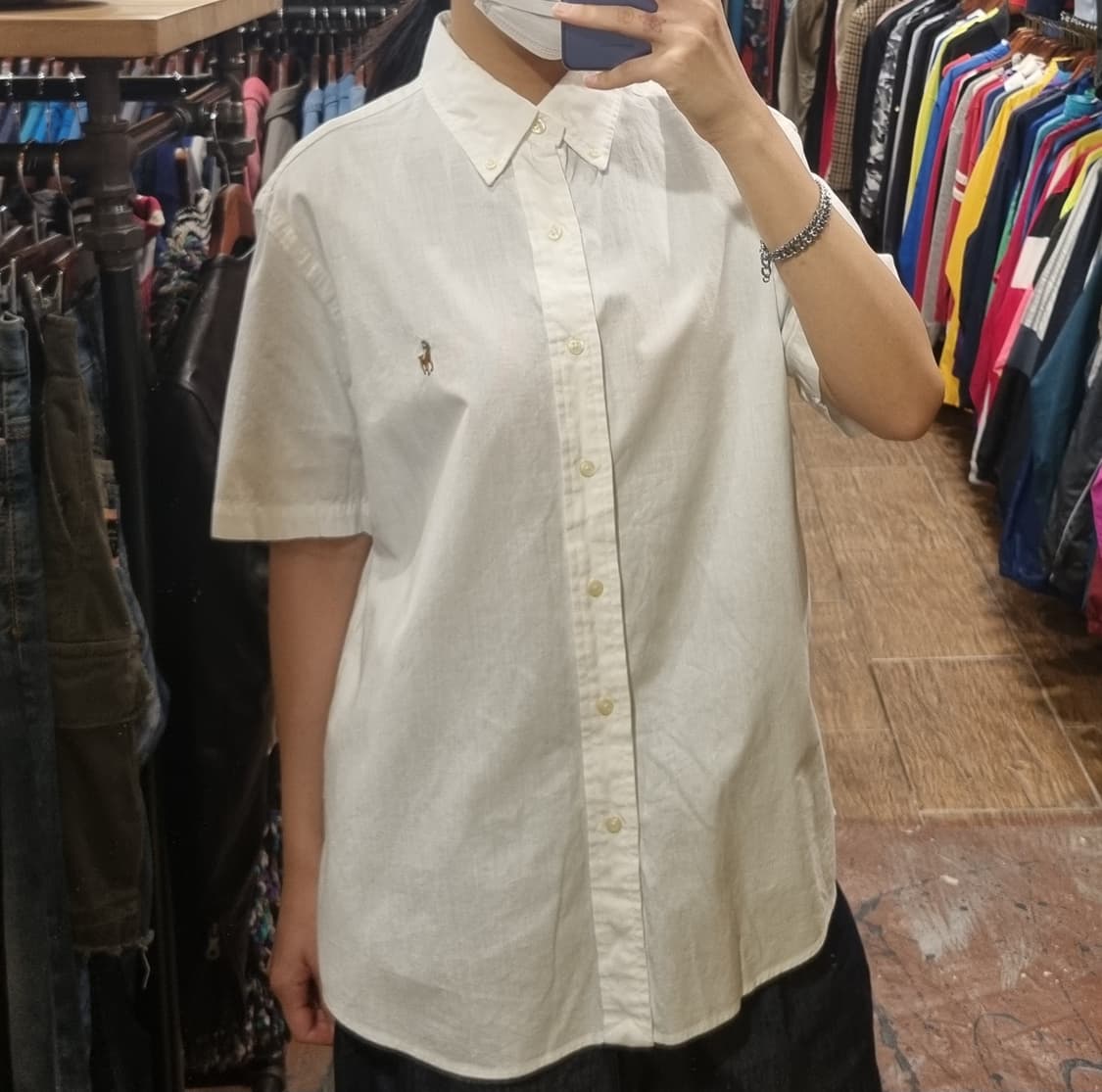 [Hi] 폴로 반팔 셔츠 화이트 상품이미지3