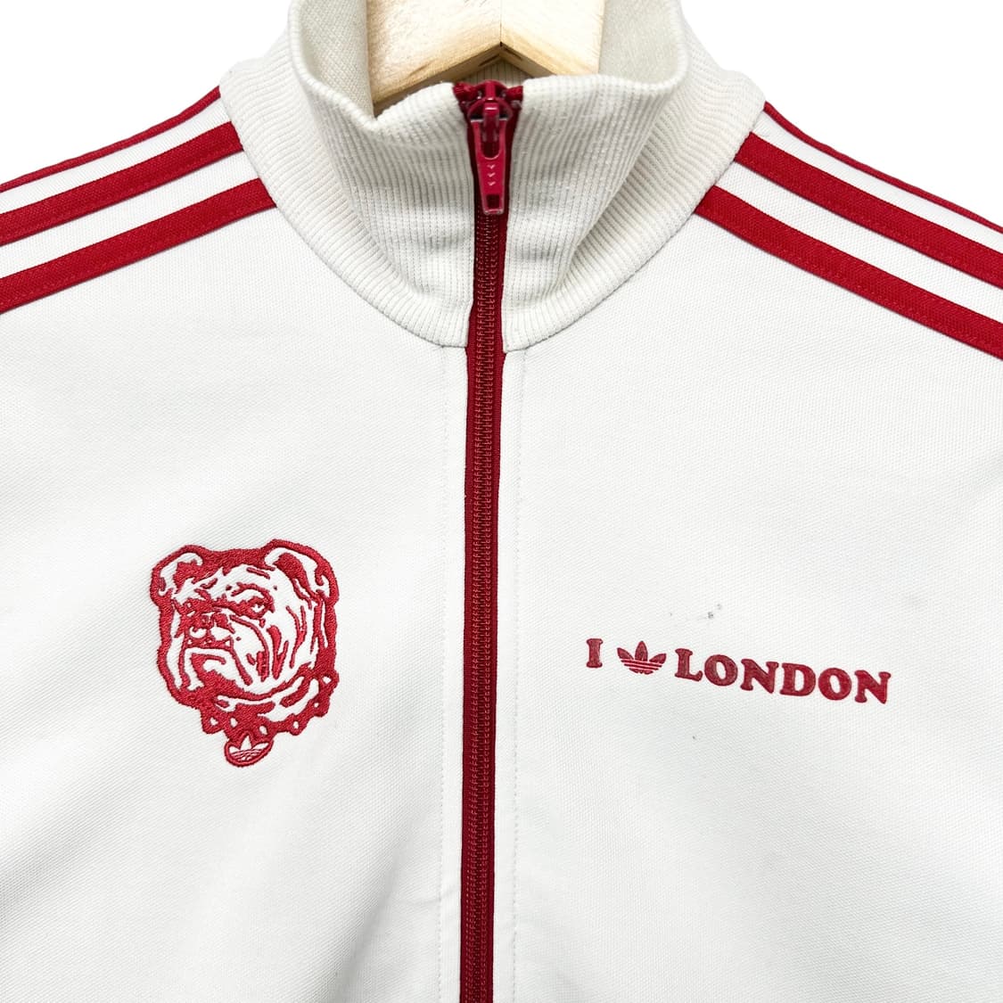 아디다스 런던 트랙탑 져지 화이트 레드 상품이미지4