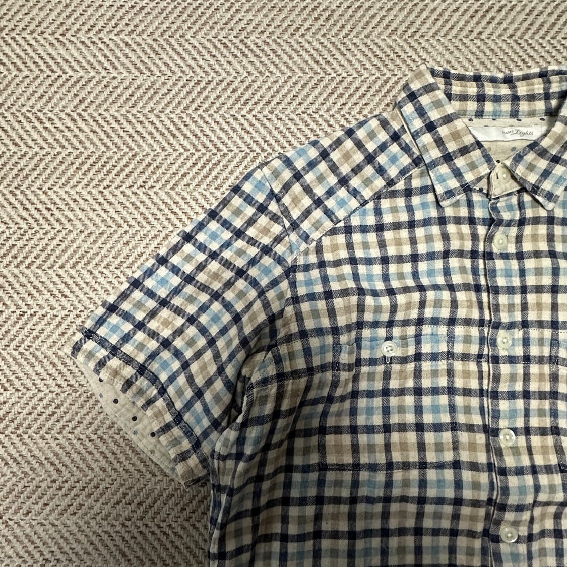 BEAMS light cotton linen shirt 상품이미지3