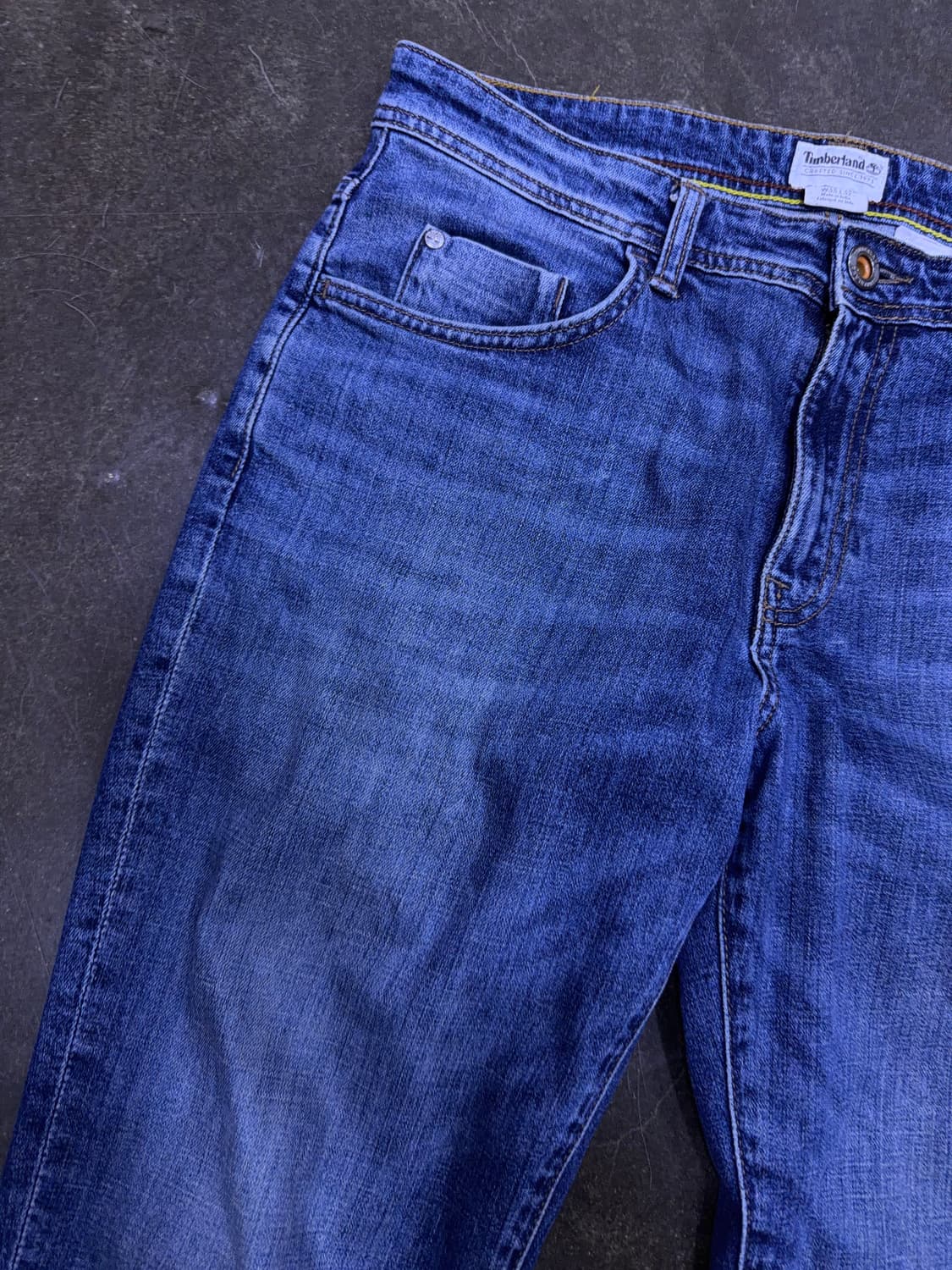 팀버랜드 슬림핏 스트레치 빈티지 워싱 데님팬츠 33 상품이미지4