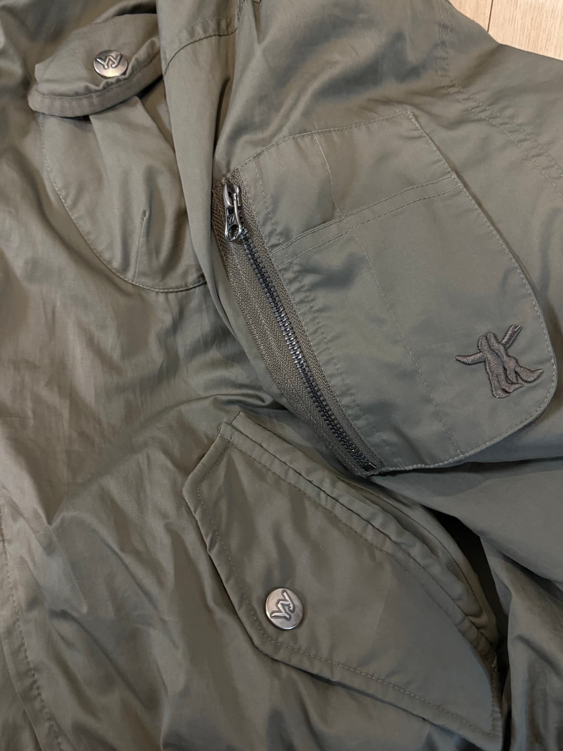 오픈와이와이 open yy 봄버자켓 카키 M 상품이미지5