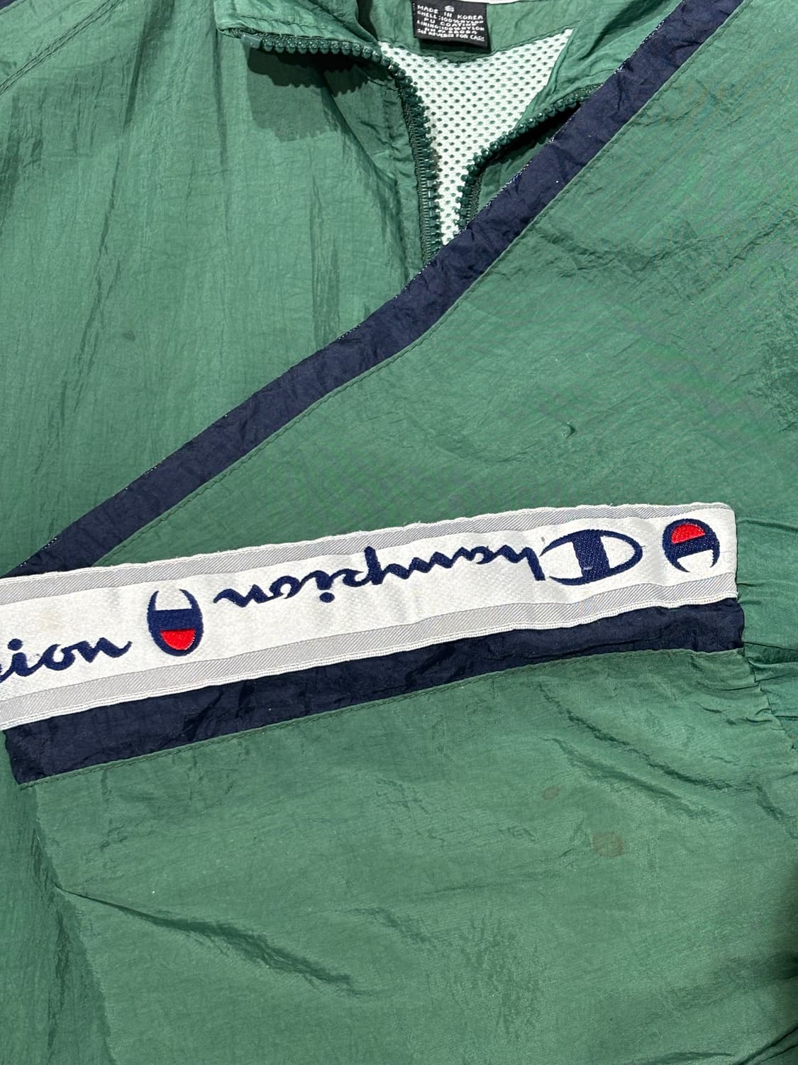 챔피온 90‘s 사이드라인 딥그린 바람막이 상품이미지8