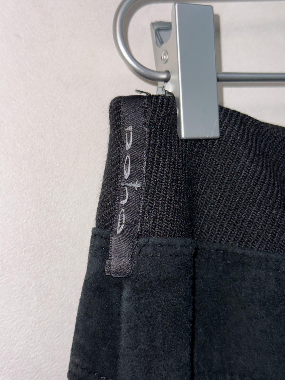 DOHO black suede wool wrap skirt pants 상품이미지4