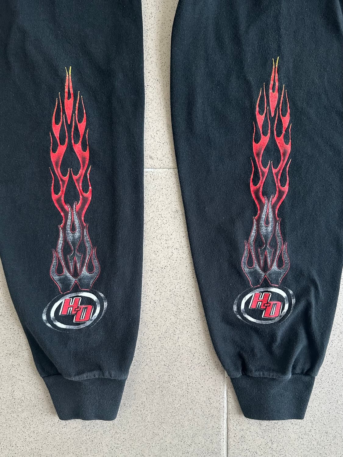 00s 빈티지 할리데이비슨 플레임 롱슬리브 티셔츠 상품이미지5