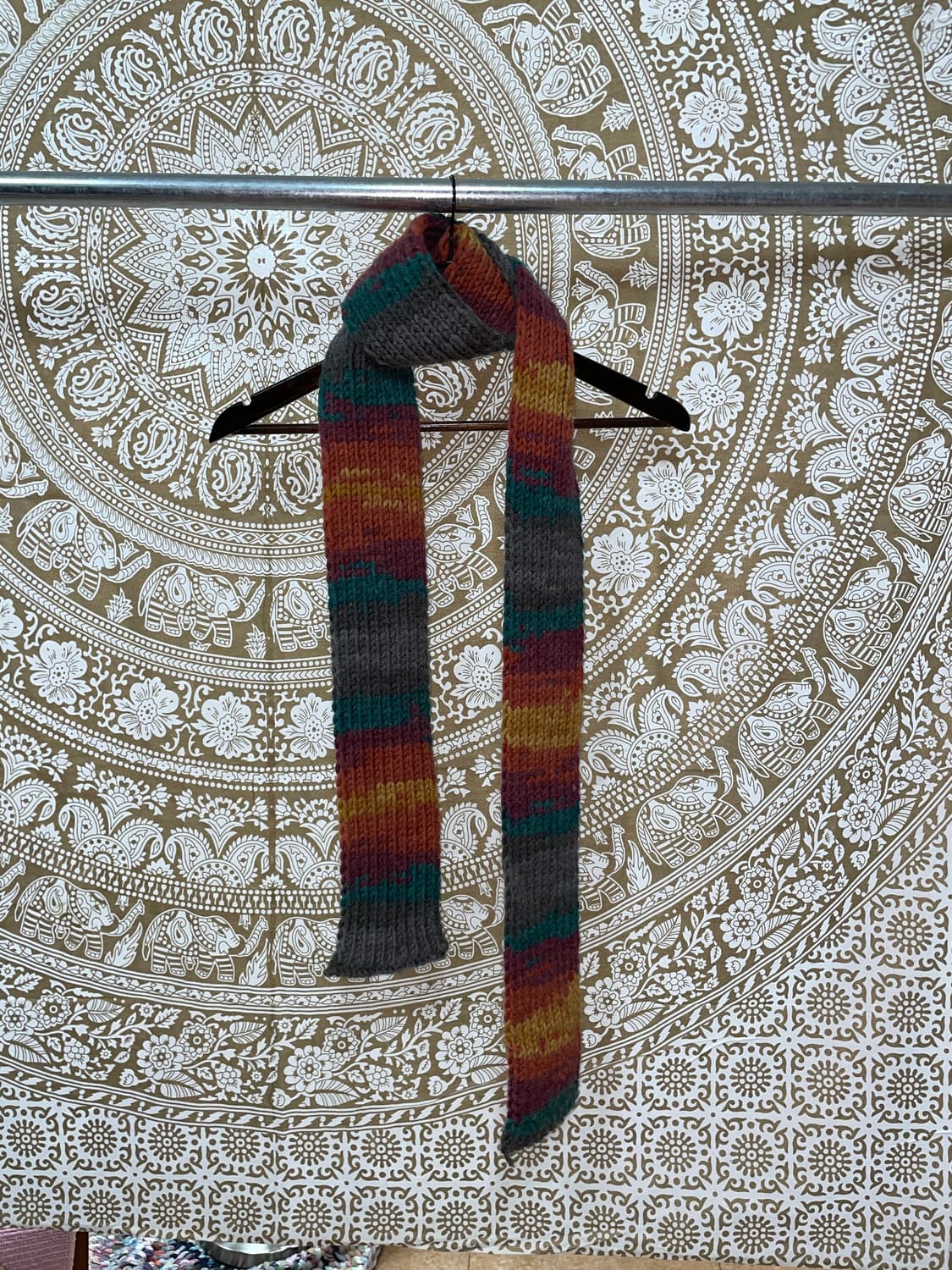 빈티지 스트라이프 케이블 니트 머플러 목도리  상품이미지2