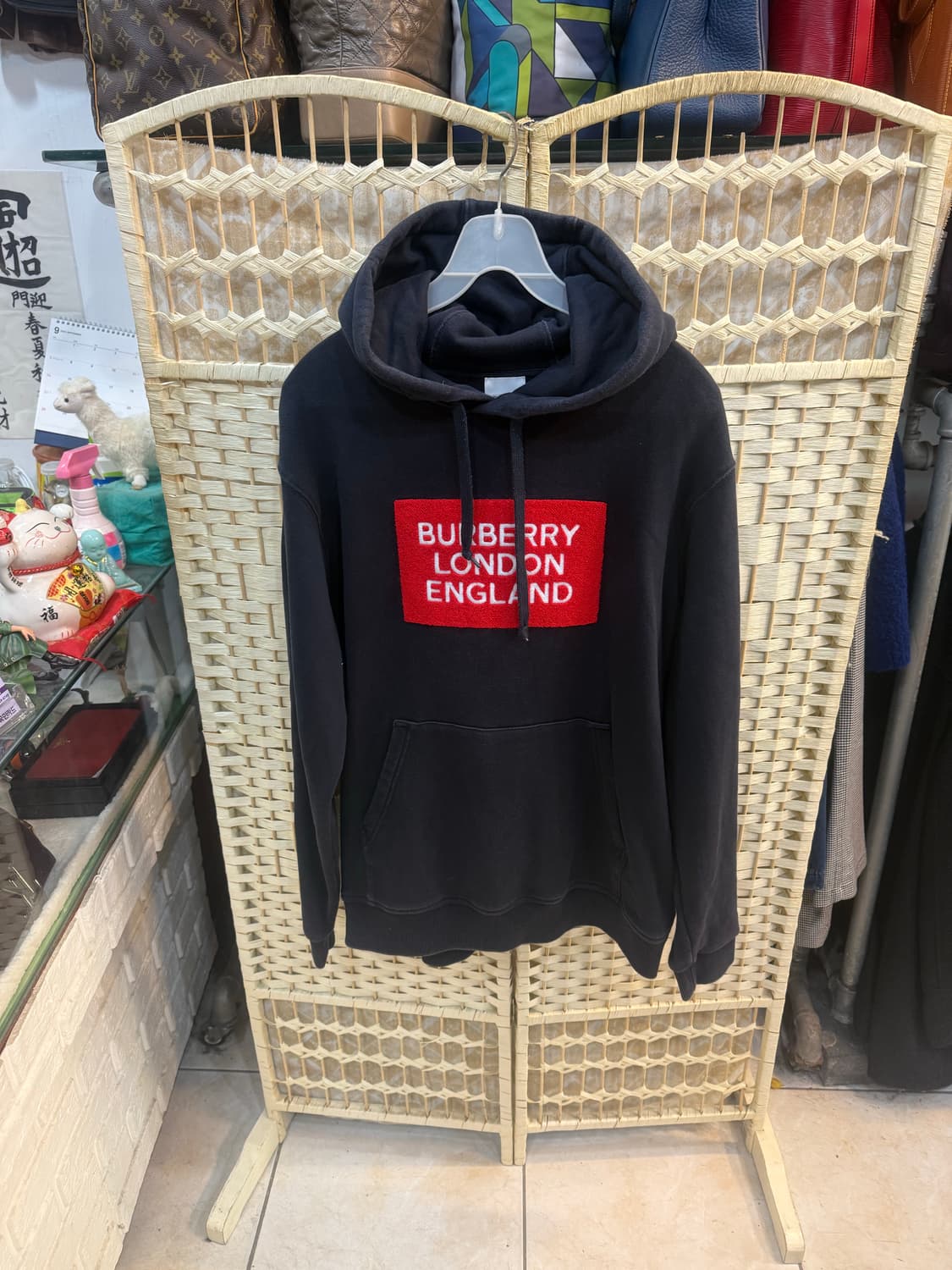 100-105 정품 버버리 로고 아플리케 후드티 팝니다 상품이미지1