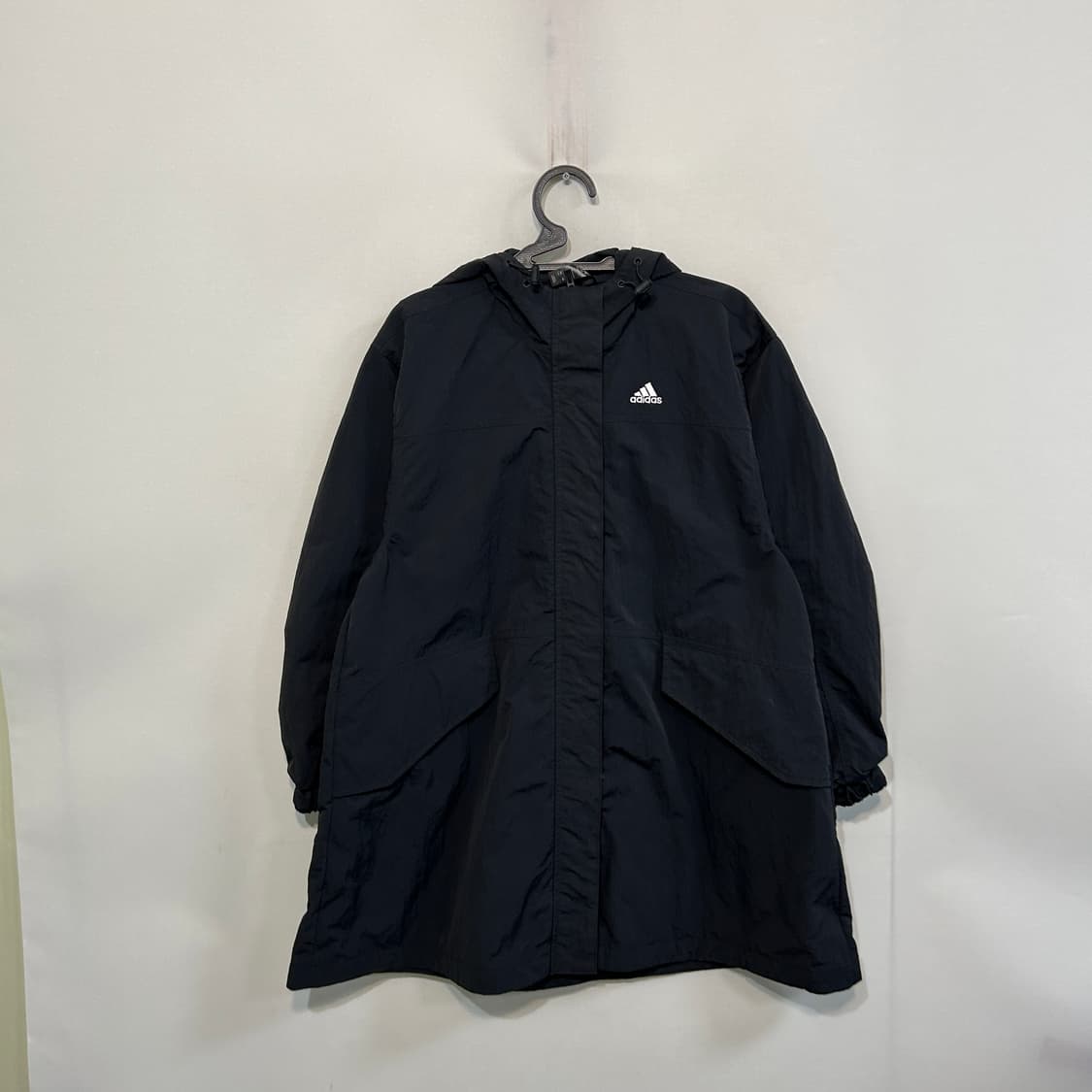 아디다스 여성 바람막이 오버핏 블랙 상품이미지1