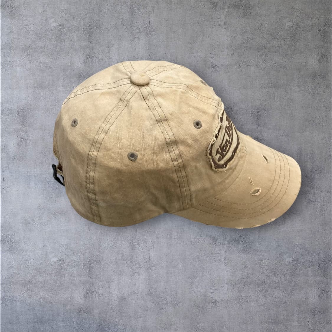 본더치 베이지 컬러 베이직 로고 볼캡 상품이미지3