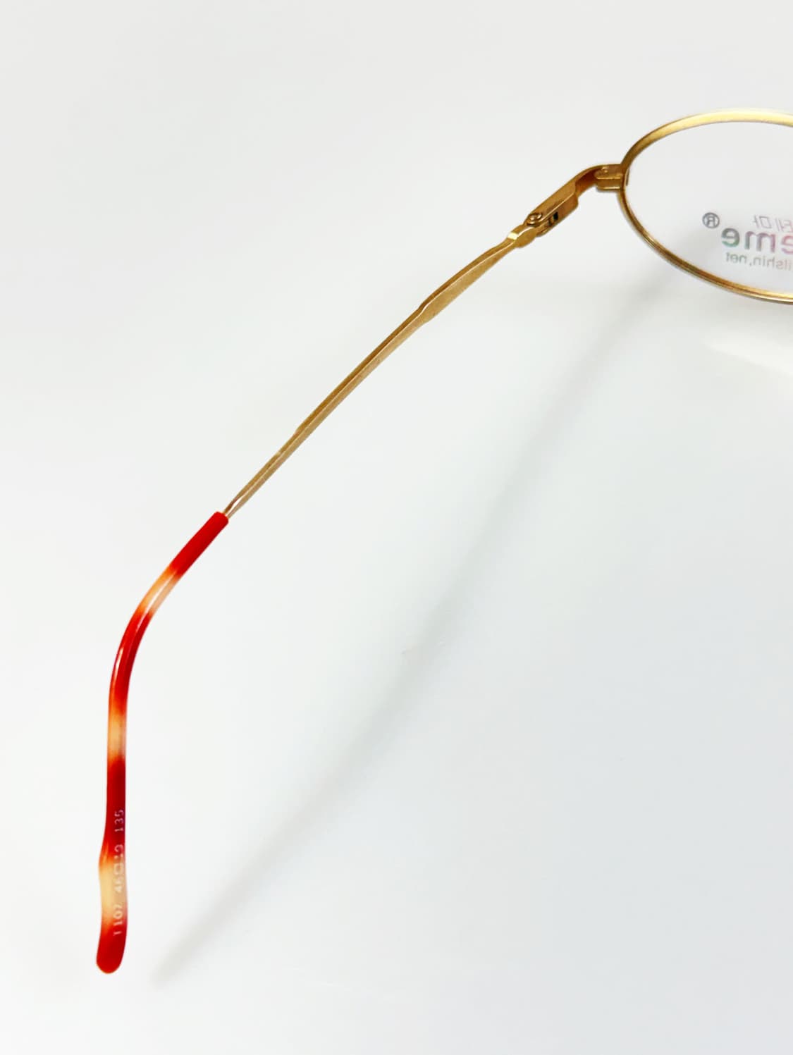 90s THEME 골드 슬림 오벌 메탈 프레임 빈티지 안경 상품이미지7