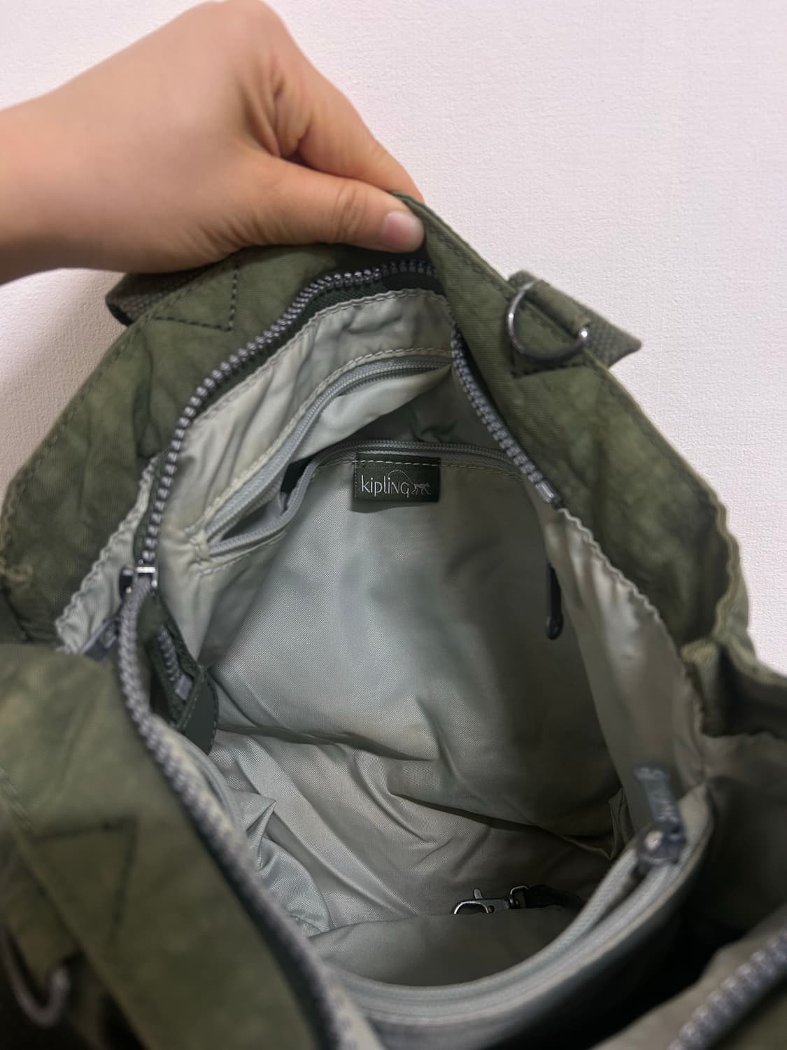 키플링 토트백 카키색 상품이미지3