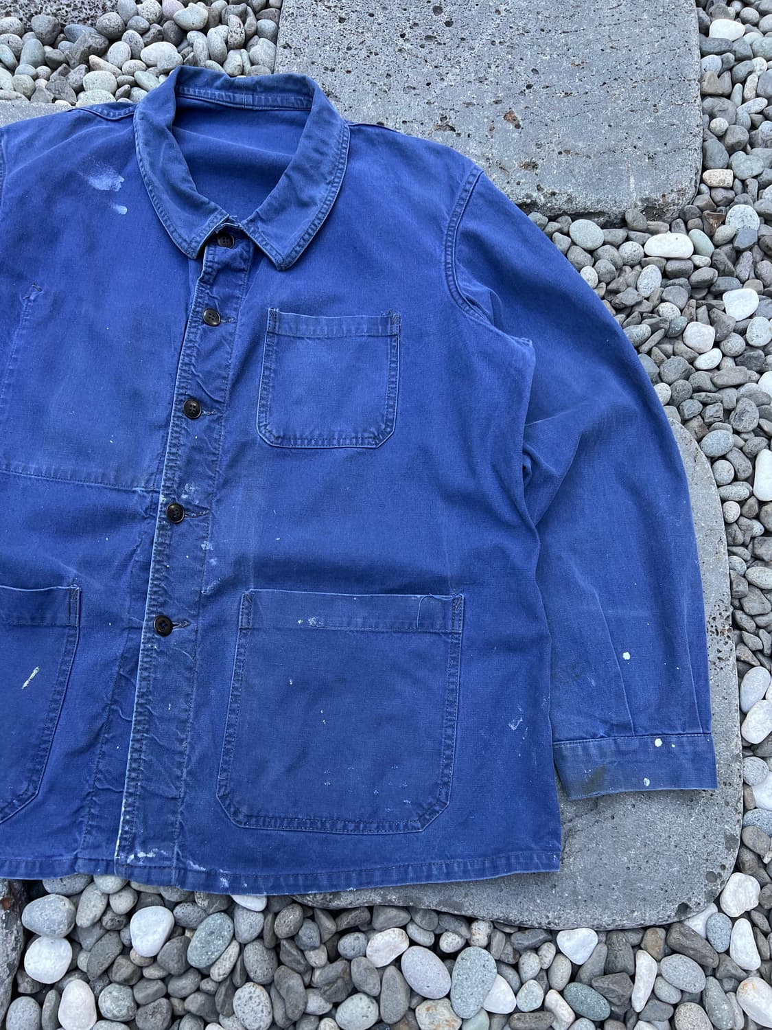 FADED VINTAGE WASHING PATCHWORK 프렌치워크자켓 상품이미지5