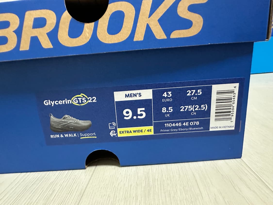 브룩스 글리세린 GTS 22 남성 275mm 4e (EXTRA WIDE) 상품이미지2